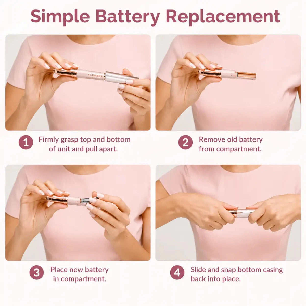 Flawless Eyebrows Hair Remover Usb-rechargeable - ETHEREAL