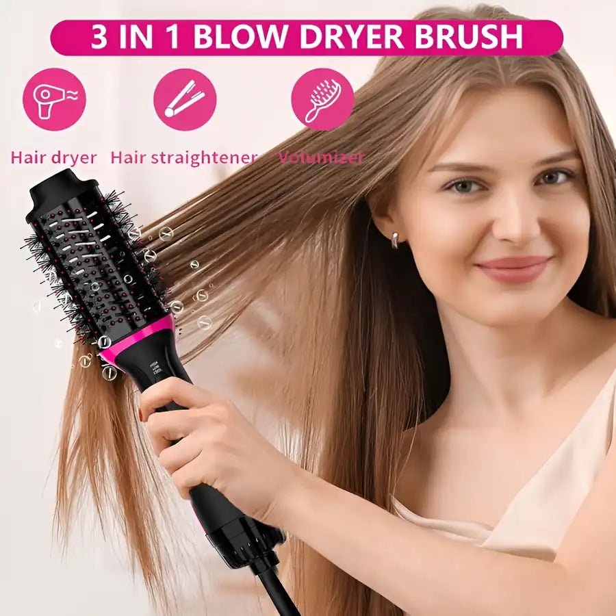 3 - IN - 1 Hot Air Brush & Straightener - VAULTMART