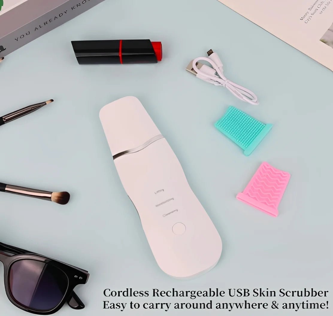 3 - in - 1 Ultrasonic Facial Scrubber & Blackhead Remover - VAULTMART
