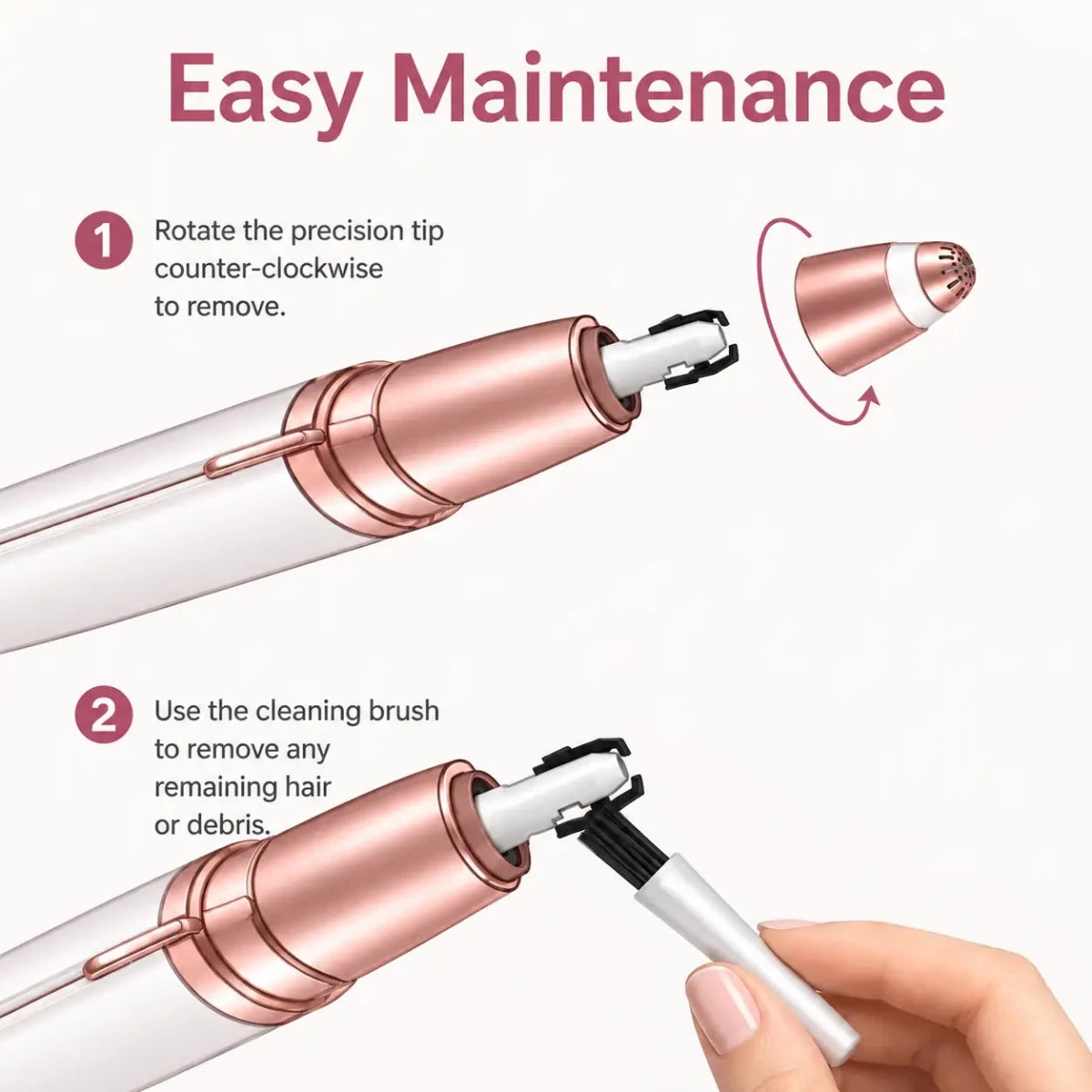 Flawless Eyebrows Hair Remover Usb-rechargeable - ETHEREAL